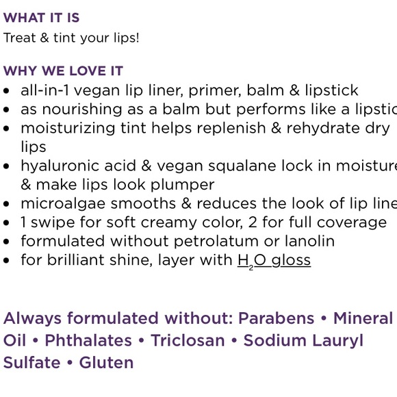 Tarte Sea H2O Lip Tint Balm Lipgloss in Zen Nude BNIB - Picture 12 of 15